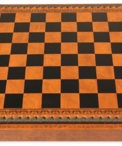 Jeu d'Échecs Cute Flowered - Échiquier et Jeu de dames en similicuir & Pièces en métal