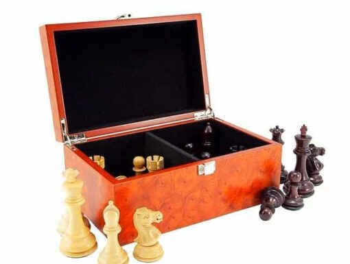 Coffret de Rangement en Placage de Racine (Hauteur de Roi = 11 cm)