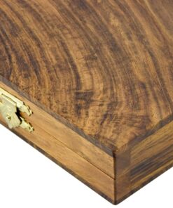 Jeu de Dames en coffret en Bois de Sheesham et Bois de Buis